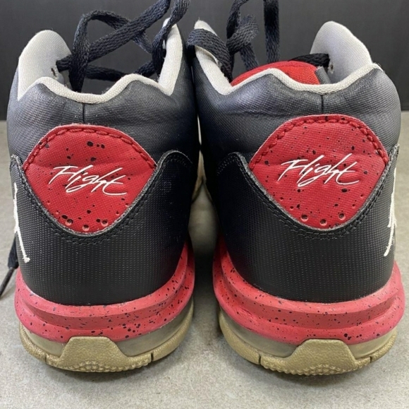 Nike Boys Air Jordan Flight Origin 2  Black Basketball Shoes Sneakers 6.5Y - Picture 4 of 7
